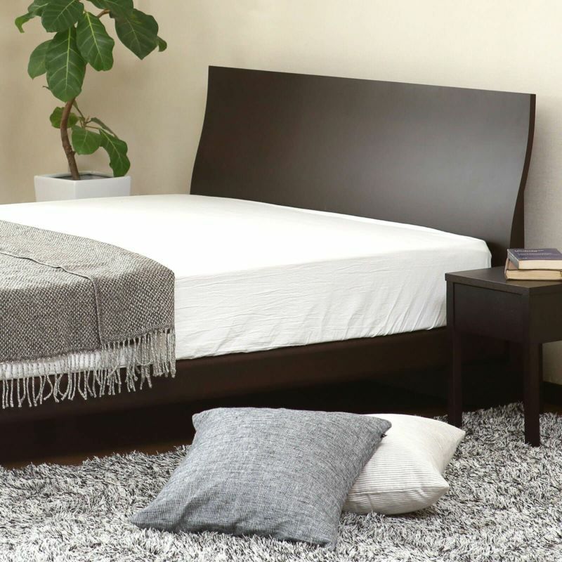 シングルベッド VENUS BED グランデール 美品 グランデール[ブラウン](シングル)【国産ポケットコイルマットレス付