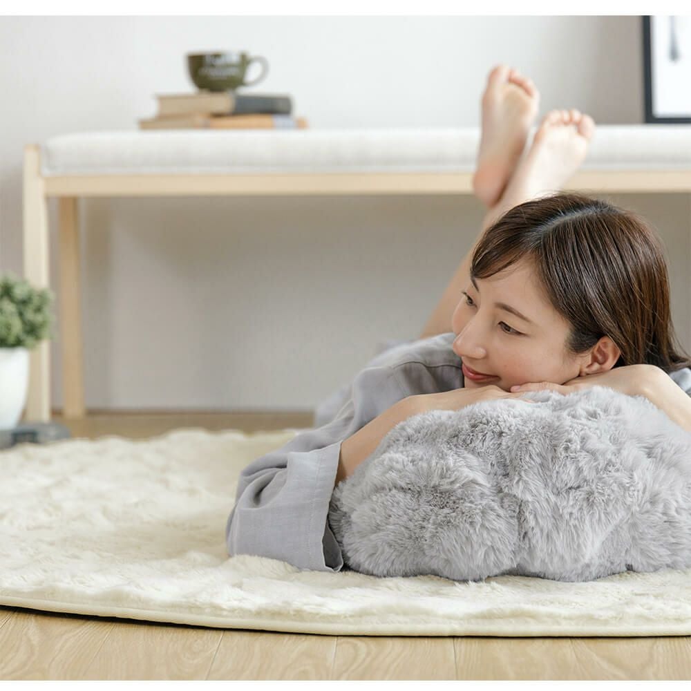 もこもこラグ 円形160cm | 日本最大級のベッド専門店 ビーナスベッド
