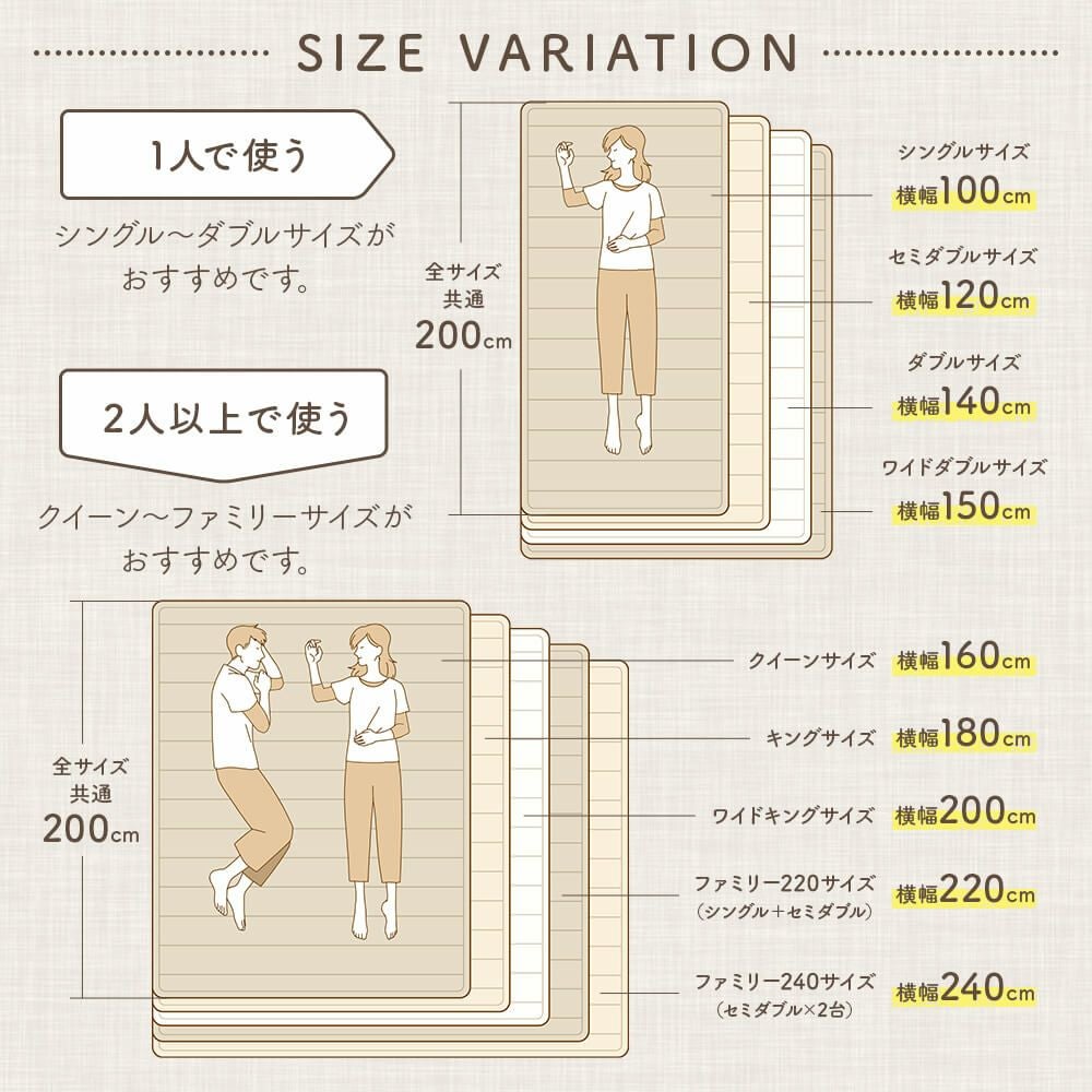 クイーン】置くだけ敷パッド レギュラータイプ | 日本最大級のベッド