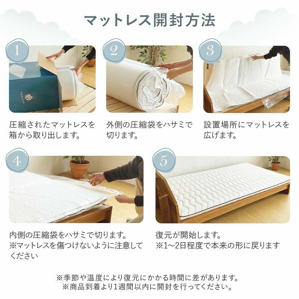 セミシングル】寝返りに特化したNERUSIA（ネルシア）高弾性ウレタン