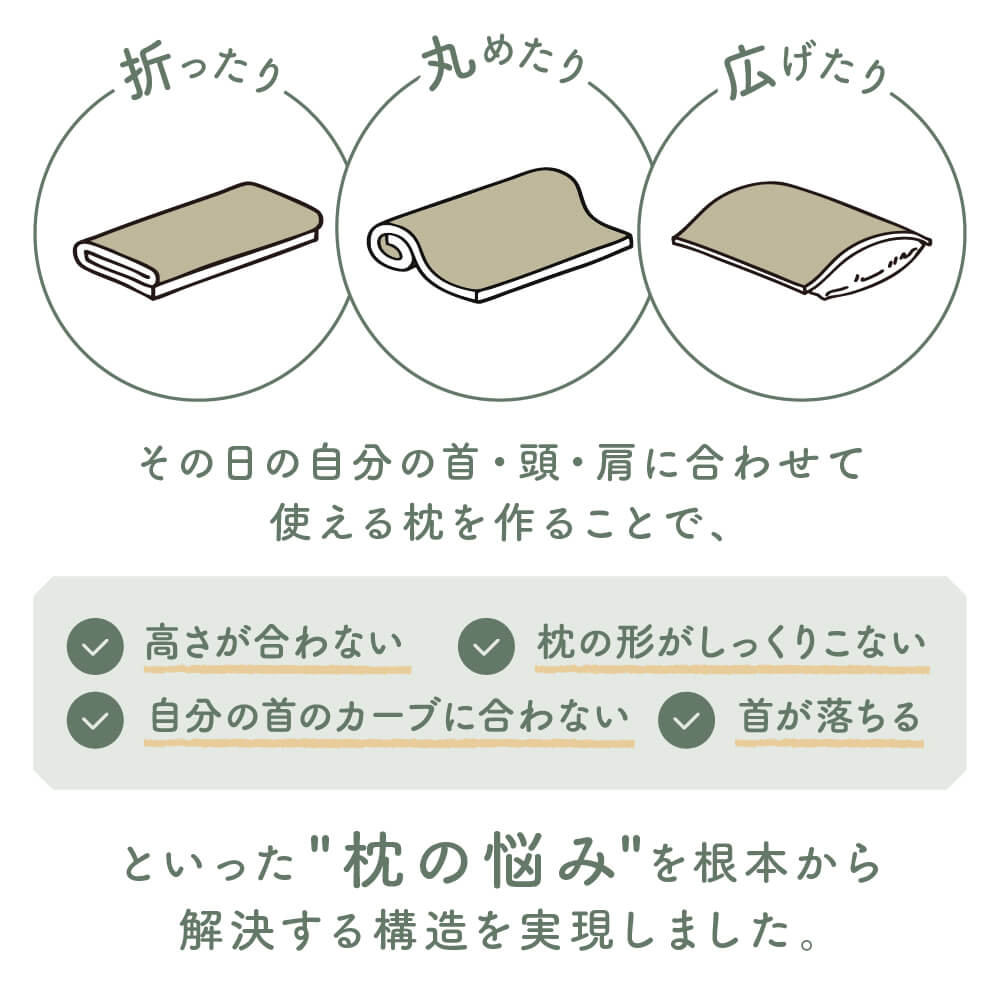 ギフトラッピング対象】形を変えてあなたに寄り添う 今治タオル枕
